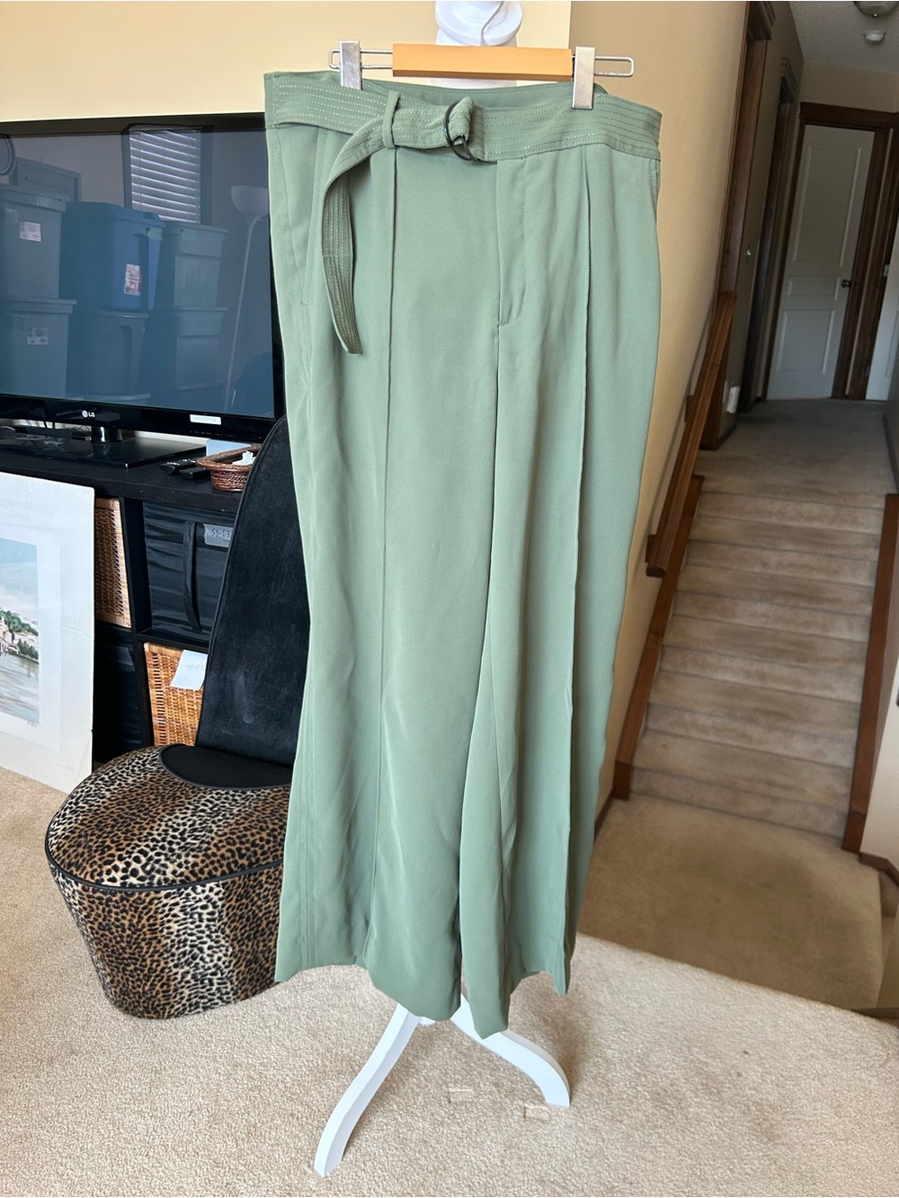 Banana Republic Olive Green Tailored Trousers